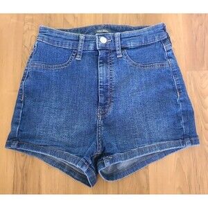 Wild Fable Womens Highest Rise Jean Shorts Size 4 Highwaist Blue Denim